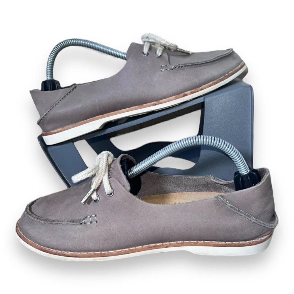 OluKai Moku‎ Casual Slip-on Loafers Leather Brown Women's 6